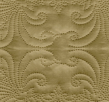 Sensation Quilted Bedcover cum AC comforter Set with 2 Pillow Covers.(Khakhi)