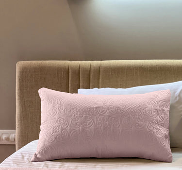 Sensation Quilted Bedcover cum AC comforter Set with 2 Pillow Covers.(Peach)