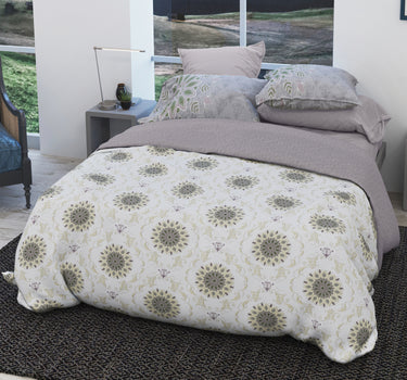 Eden Garden - 200TC King Size Pure Cotton Digital Printed BedSheet