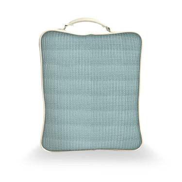 Eternia - 350 GSM Knitted CottonDouble Bed Bedcover (Sky Blue)