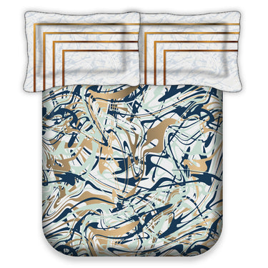 Essenstial - 180TC Digital Printed Double Bed BedSheet Set
