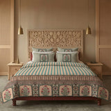 Bedsheet Set With 2 Matching Pillow Covers - King Size