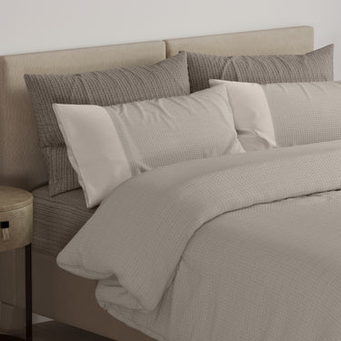 Eternia - 350 GSM Knitted CottonDouble Bed Bedcover (Cocoa)