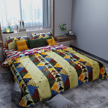 Crystal 140GSM Glance Cotton Double Bed Comforter