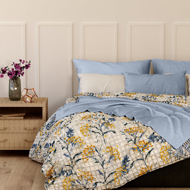 Sensation Waffle- 350GSM Beautiful Printed Bed Cover
