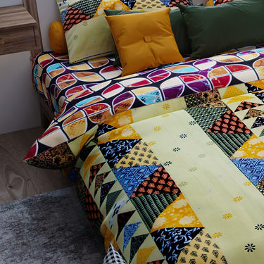 Crystal 140GSM Glance Cotton Double Bed Comforter