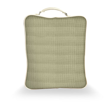 Ornate- King Knitted Cotton BedCover Set (Olive)