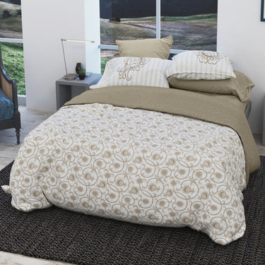 Eden Garden - 200TC King Size Pure Cotton Digital Printed BedSheet