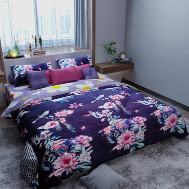 Crystal 140GSM Glance Cotton Double Bed Comforter
