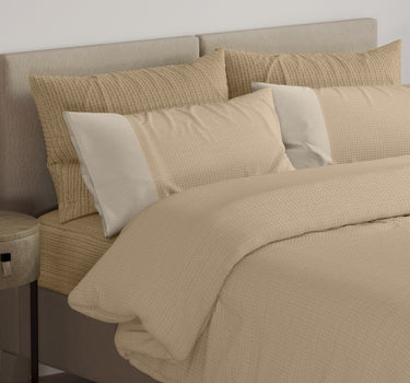 Ornate-250 GSM Knitted Linen Look Bed Cover
