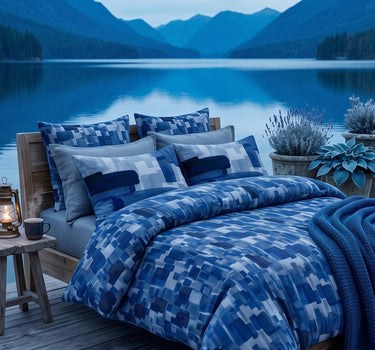 Indigo 200TC Natura Soft Bedsheet Set With 2 Matching Pillow Covers - King Size