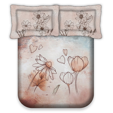 Essenstial - 180TC Digital Printed Double Bed BedSheet Set
