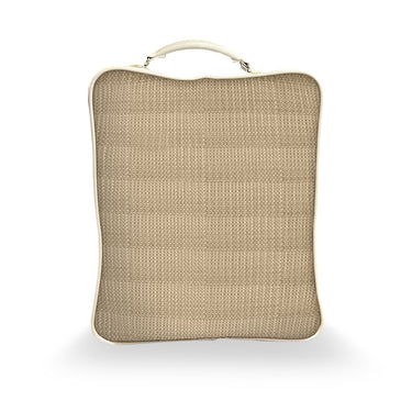 Eternia - 350 GSM Knitted CottonDouble Bed Bedcover (Taupe)