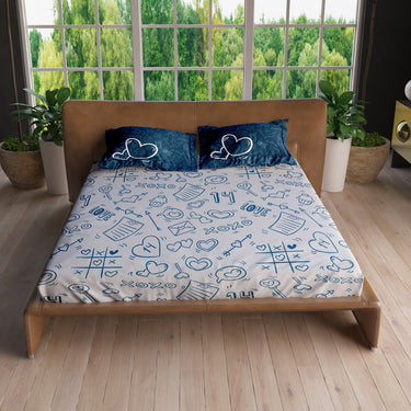 ForeverLove - 220TC Pure Cotton Printed Bedsheet Set