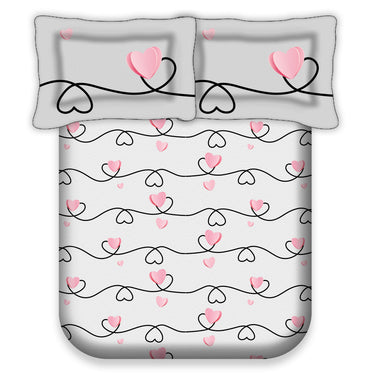 ForeverLove - 220TC Pure Cotton Printed Bedsheet Set