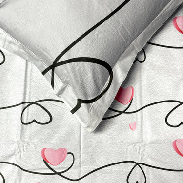 ForeverLove - 220TC Pure Cotton Printed Bedsheet Set