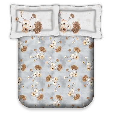 Eden Garden - 200TC King Size Pure Cotton Digital Printed BedSheet