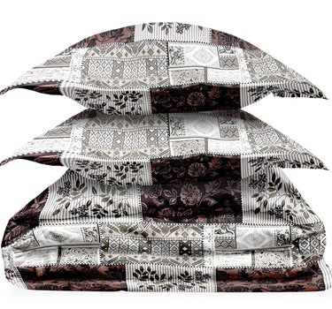 LABHAM - Daylight AC Comforter Bedding Set with Double bedsheet and 2 Pillow Covers - Queen Size (Woody Brown)