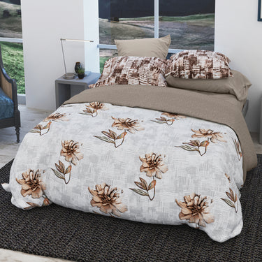 Eden Garden - 200TC King Size Pure Cotton Digital Printed BedSheet