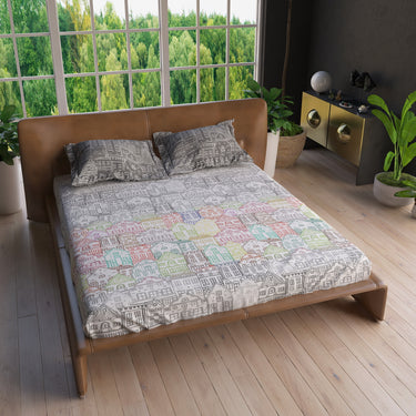 Essenstial - 180TC Digital Printed Double Bed BedSheet Set