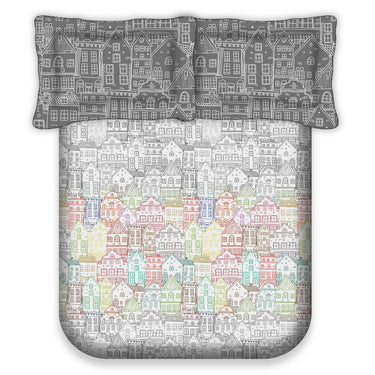 Essenstial - 180TC Digital Printed Double Bed BedSheet Set
