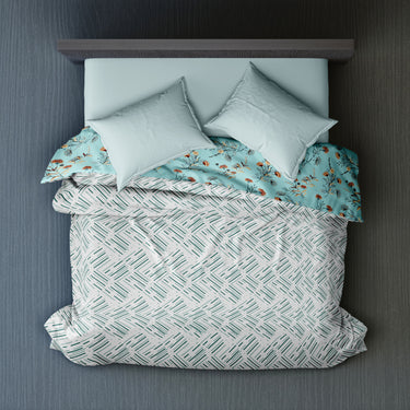 Emerald  150GSM Cambric Cotton Reversible Dohar (Double Bed)