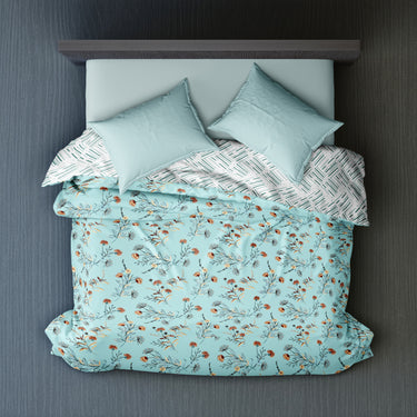 Emerald  150GSM Cambric Cotton Reversible Dohar (Double Bed)