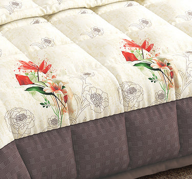 LABHAM Rangriti 180TC 4Pc King Size Bedding Set - 100% Mercerized Cotton, Super Soft with All Season Comfort (Lily Pink)