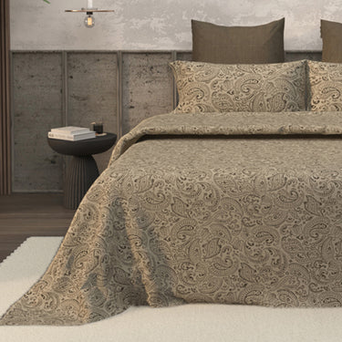 Earthen - 200TC Pure Cotton Bedsheet set(Earthen-01)