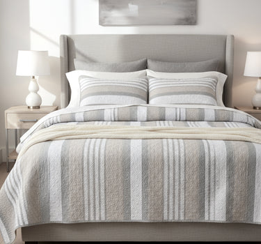 Egyptian Cotton King Bedcover With 2 Pillow Covers And Multipurpose Bag