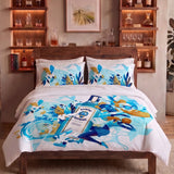 Bedsheet Set With 2 Matching Pillow Covers - King Size