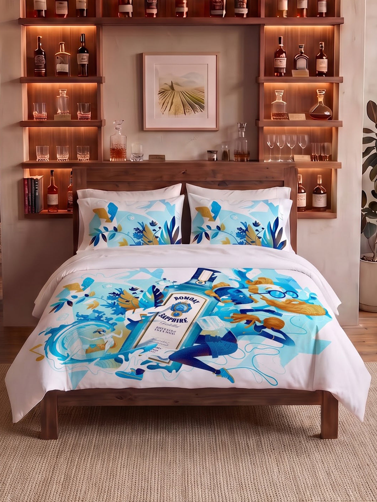 After Hours 200TC Natura Soft Bedsheet Set With 2 Matching Pillow Covers - King Size