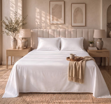 Vanilla 300TC Cotton Flat Bedsheet Set
