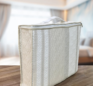 Egyptian Cotton King Bedcover With 2 Pillow Covers And Multipurpose Bag