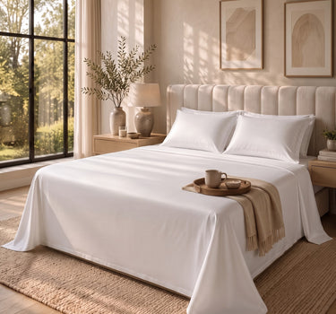 Vanilla 300TC Cotton Flat Bedsheet Set