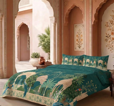 Heritage 200TC Natura Soft Bedsheet Set With 2 Matching Pillow Covers - King Size