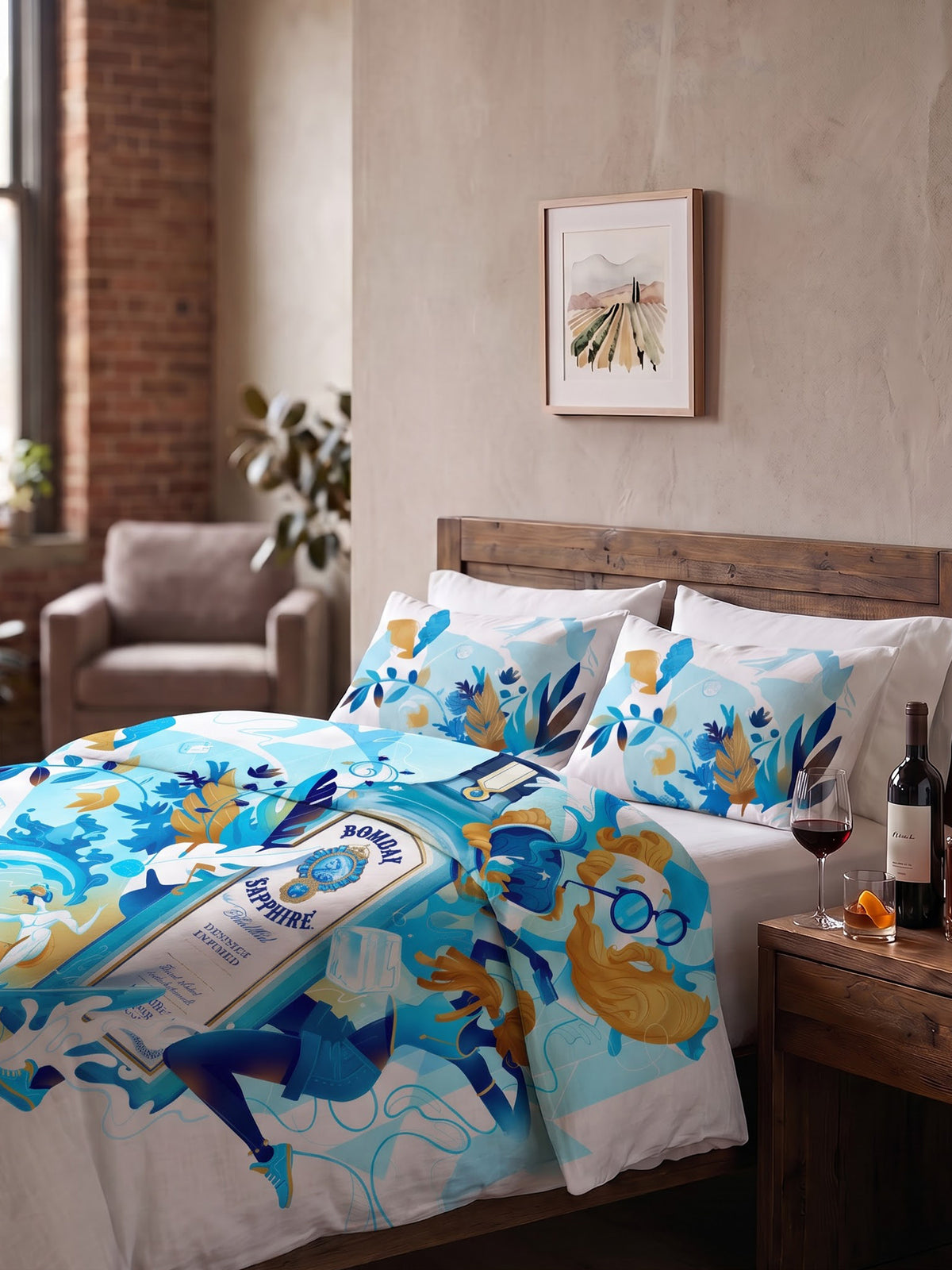 After Hours 200TC Natura Soft Bedsheet Set With 2 Matching Pillow Covers - King Size