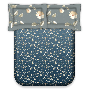 Eden Garden - 200TC King Size Pure Cotton Digital Printed BedSheet