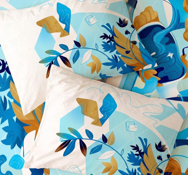 After Hours 200TC Natura Soft Bedsheet Set With 2 Matching Pillow Covers - King Size
