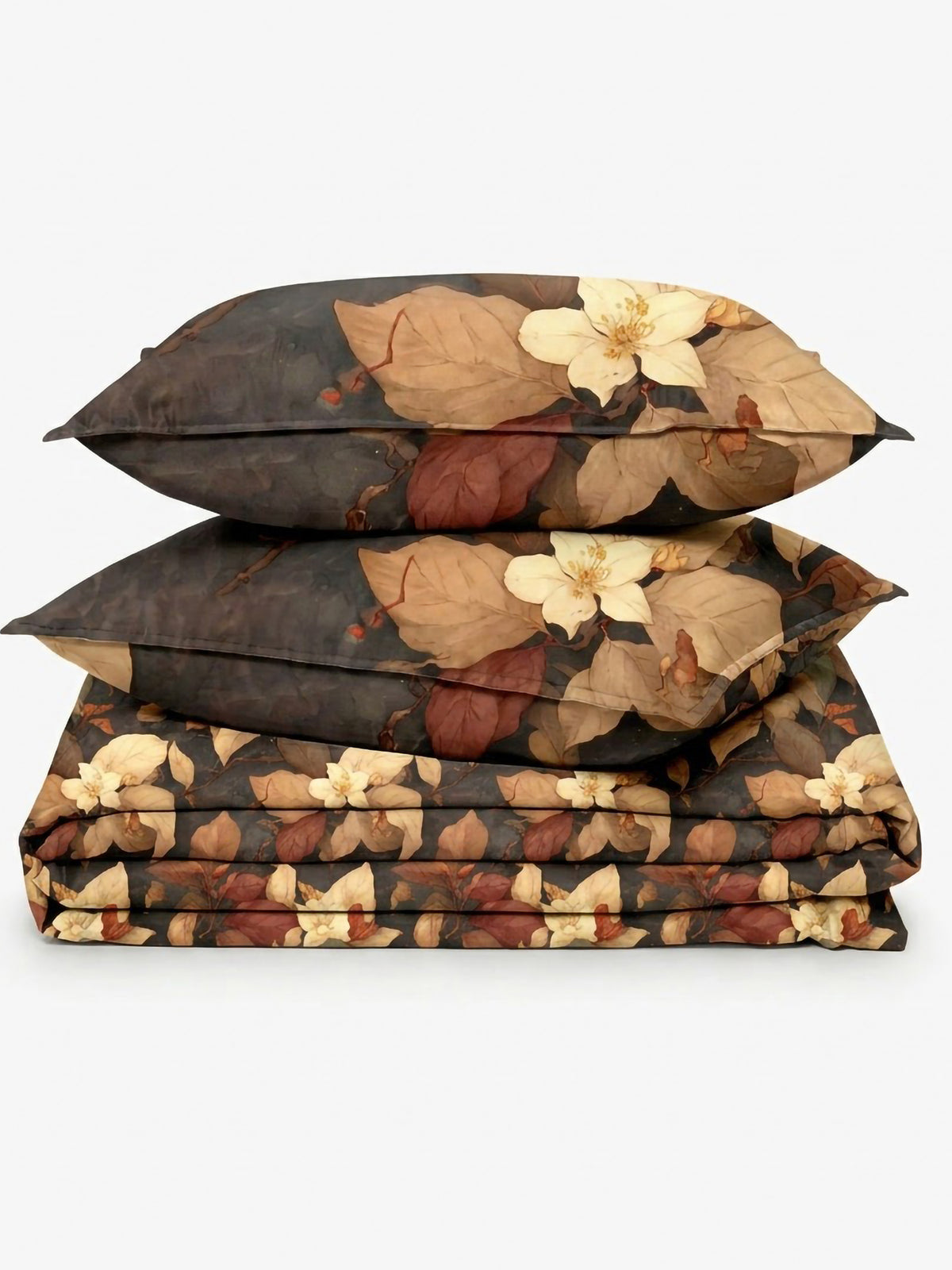LABHAM Flora Fauna 200TC Natura Soft Bedsheet Set With 2 Matching Pillow Covers - King Size