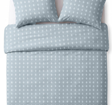 SERENITY 300GSM Multi Needle Motif Embroidered Quilt Bed Cover Set with 2 Pillow Covers – King Size
