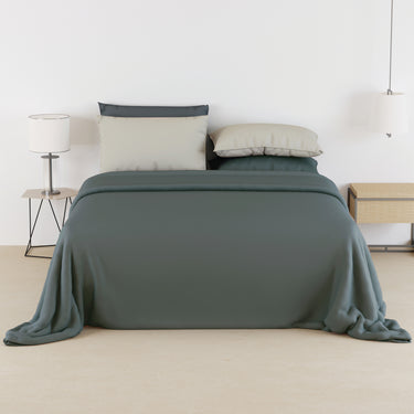 Checks and Stripe - 180TC 100% Pure Combed Cotton Bedsheet Set