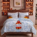 Bedsheet Set With 2 Matching Pillow Covers - King Size