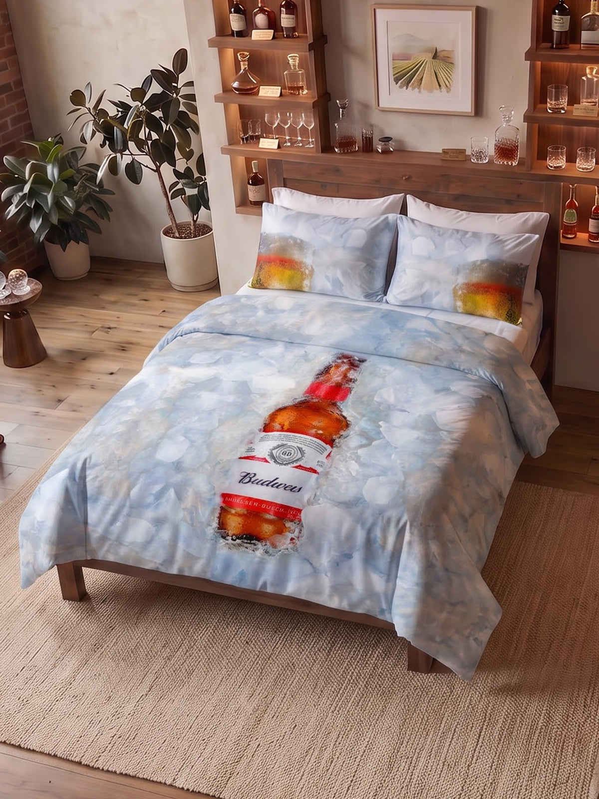 After Hours 200TC Natura Soft Bedsheet Set With 2 Matching Pillow Covers - King Size