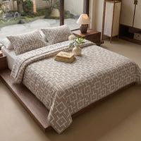 Egyptian Cotton King Bedcover With 2 Pillow Covers And Multipurpose Bag thumbnail 2