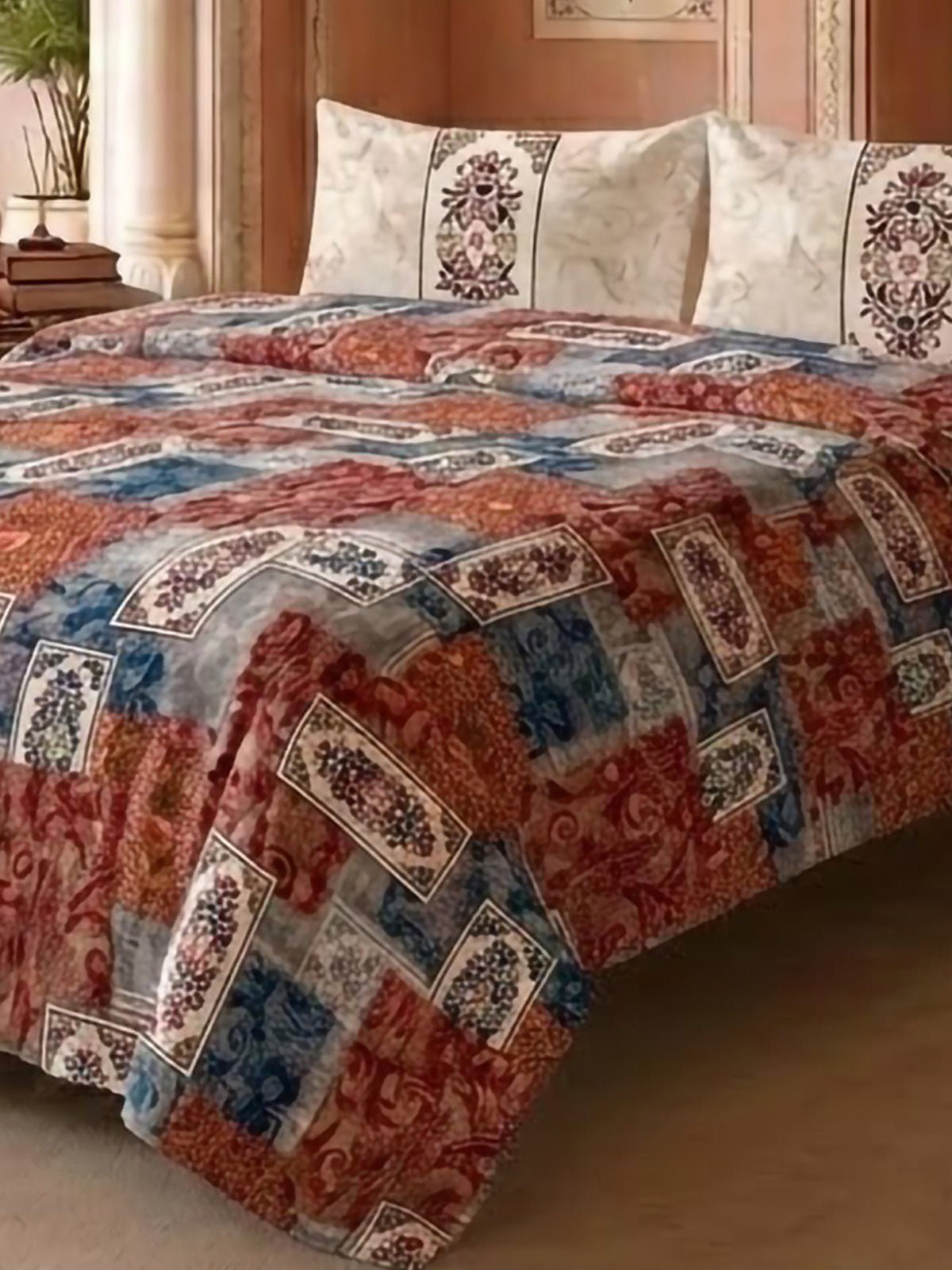 LABHAM Heritage 200TC Natura Soft Bedsheet Set With 2 Matching Pillow Covers - King Size