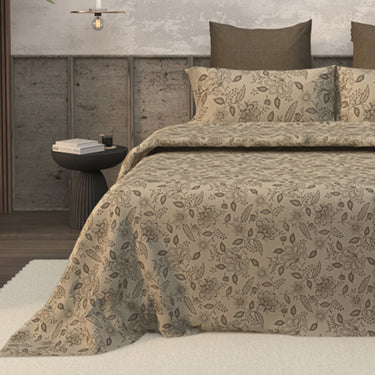 Earthen - 200TC King Size Pure Cotton Bedsheet (03)