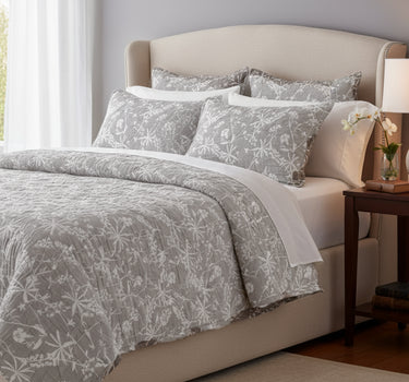 Egyptian Cotton King Bedcover With 2 Pillow Covers And Multipurpose Bag