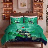 Bedsheet Set With 2 Matching Pillow Covers - King Size