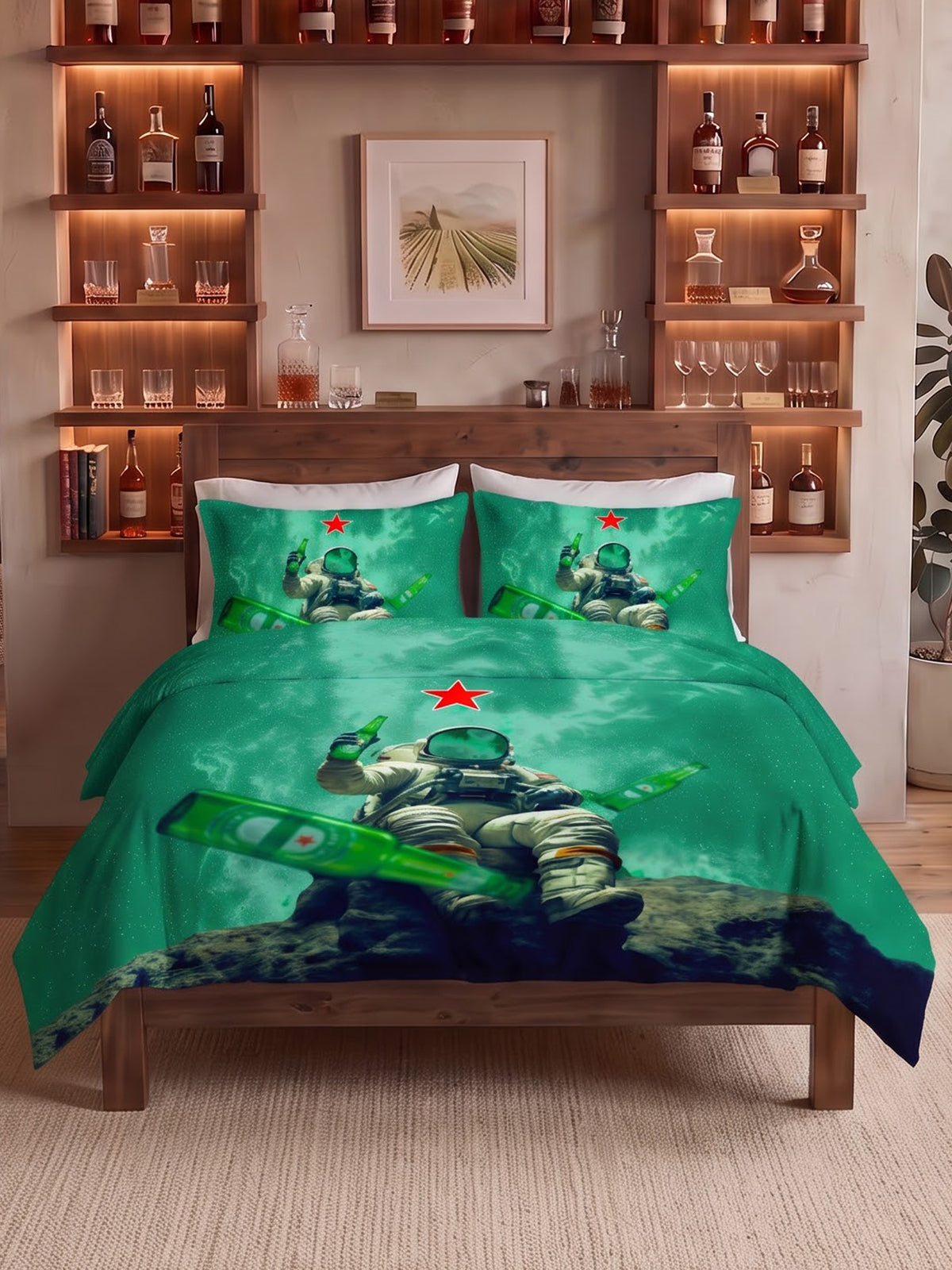 After Hours 200TC Natura Soft Bedsheet Set With 2 Matching Pillow Covers - King Size
